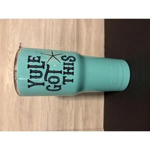 Bilt Christmas Holiday Tumbler "Yule Got This" 30oz Stainless Steel Teal New